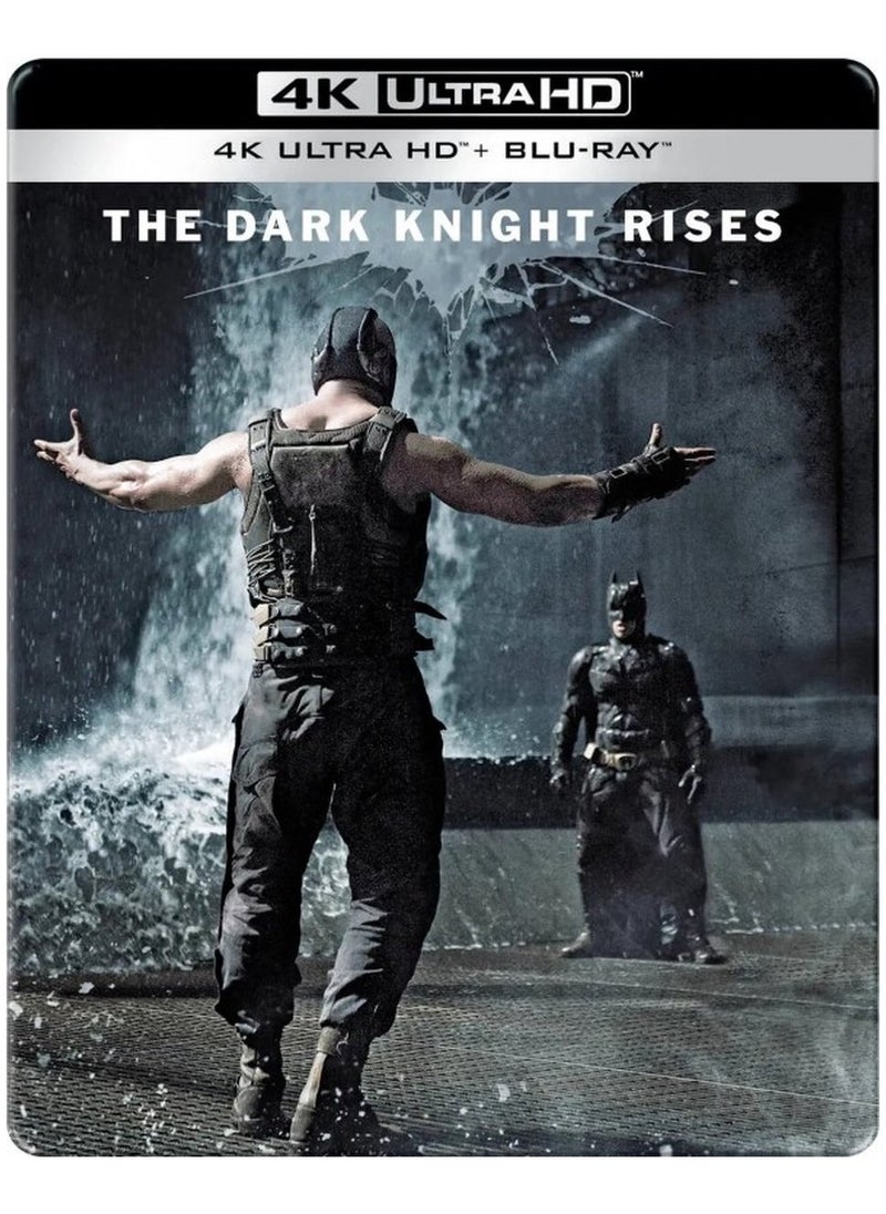 Batman The Dark Knight Rises 4K Ultra HD + Blu Ray 3 Disc Set  (Limited Edition Steel Book)  - Image 2