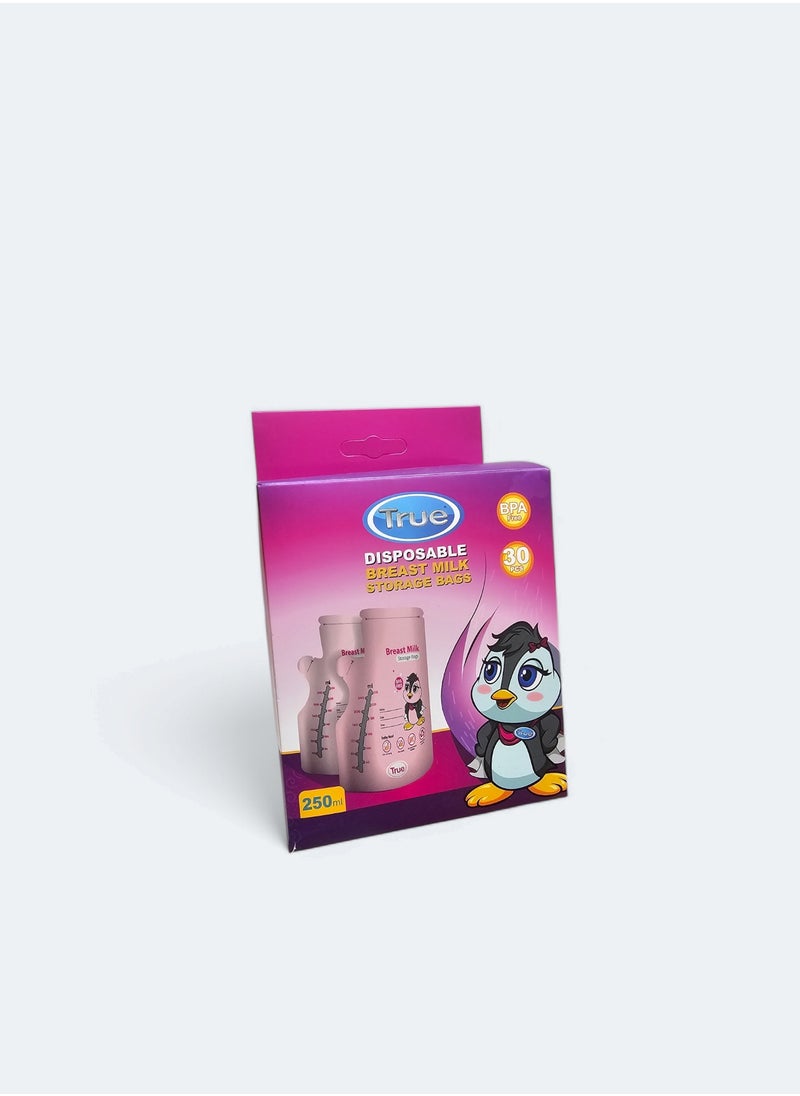True True Disposable Breast Milk Storage Bags 30PCS 250ml  - Image 3