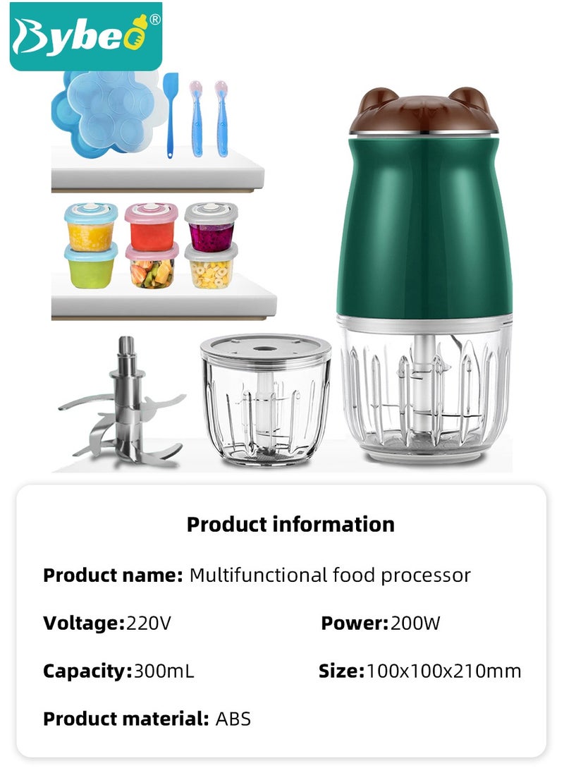 Bybeo - 20-in-1 Baby Food Maker, Babies Foods Processor Gift Sets for Infant Fruit, Vegetables, Meat, Toddler Foods Blender with Baby Food Containers, Freezer Tray, Silicone Spoons and Spatula - Image 1