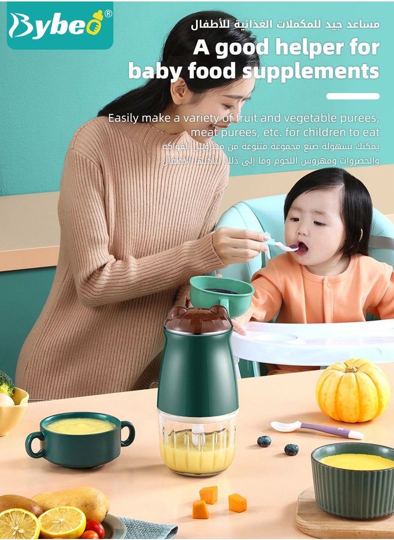 Bybeo - 20-in-1 Baby Food Maker, Babies Foods Processor Gift Sets for Infant Fruit, Vegetables, Meat, Toddler Foods Blender with Baby Food Containers, Freezer Tray, Silicone Spoons and Spatula - Image 1
