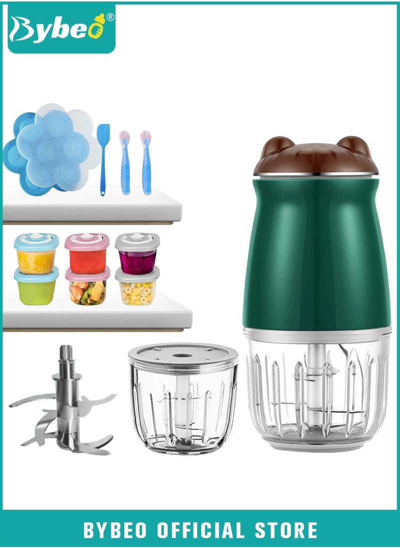 Bybeo - 20-in-1 Baby Food Maker, Babies Foods Processor Gift Sets for Infant Fruit, Vegetables, Meat, Toddler Foods Blender with Baby Food Containers, Freezer Tray, Silicone Spoons and Spatula - Image 1