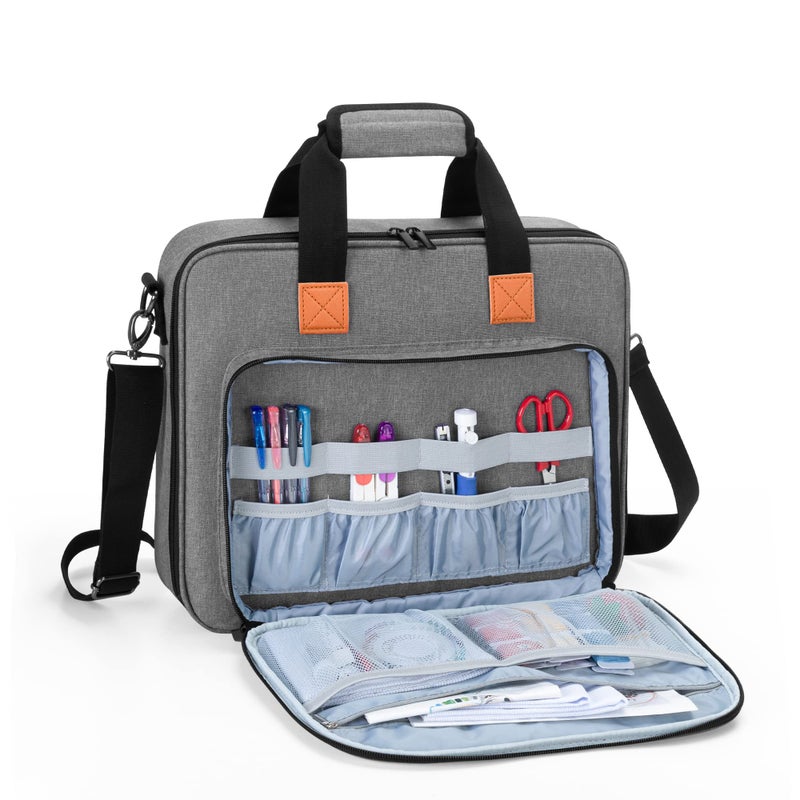 LUXJA LUXJA Embroidery Project Bag, Embroidery Kits Storage Bag (Bag Only), Gray  - Image 1
