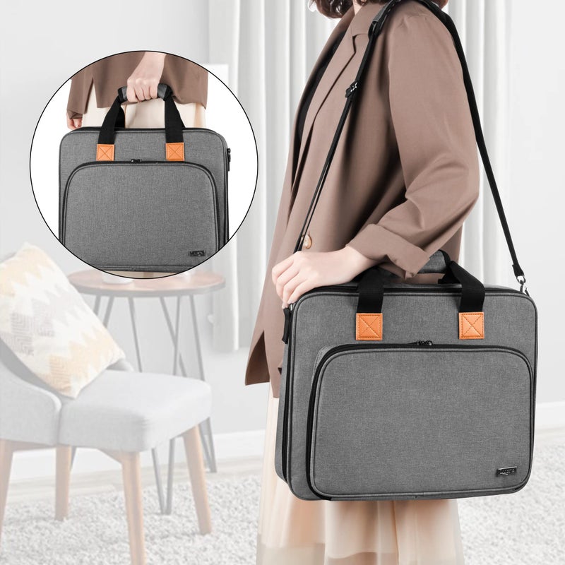 LUXJA LUXJA Embroidery Project Bag, Embroidery Kits Storage Bag (Bag Only), Gray  - Image 5
