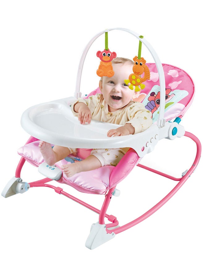 Kidle 2 In 1 Music Vibrating Baby Rocker + Dining Table - Image 1