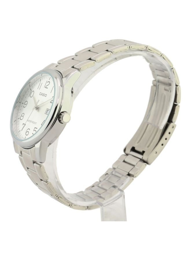 CASIO Men Stainless Steel Analog Wrist Watch MTP-V002D-7BUDF - 37 mm - Silver - Image 5