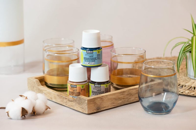 Pebeo Vitrea 160 Iridescent Medium Glass Paint - 45 ml Bottle - Image 5