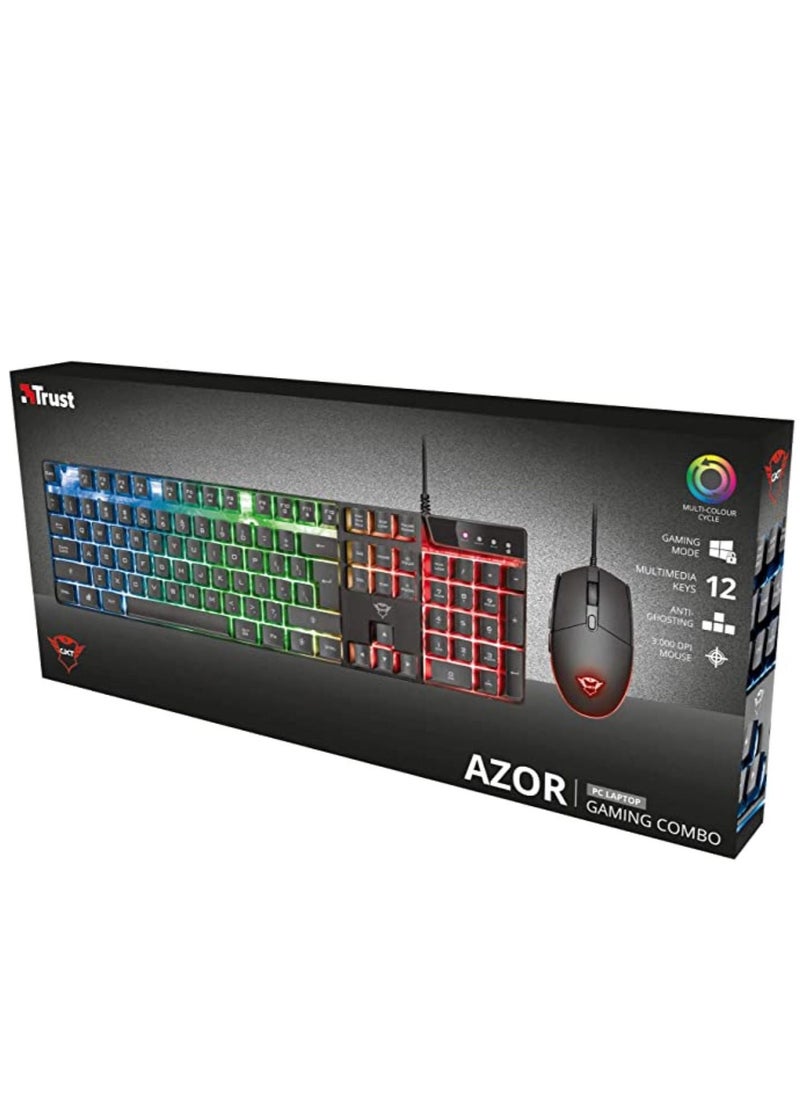 Trust - Trust GXT 838 AZOR Combo Gaming Keyboard And Mouse Set - Image 1