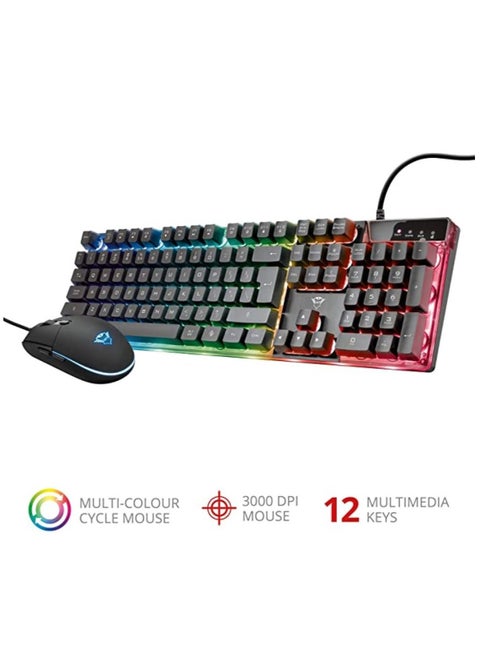 Trust GXT 838 AZOR Combo Gaming Keyboard And Mouse Set