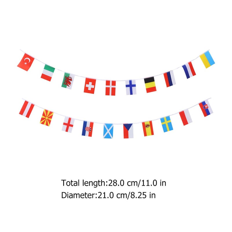 24pcs 20x28cm Football Cup String Flags World National Pennant Banner For Sports Party Decorations - Image 3