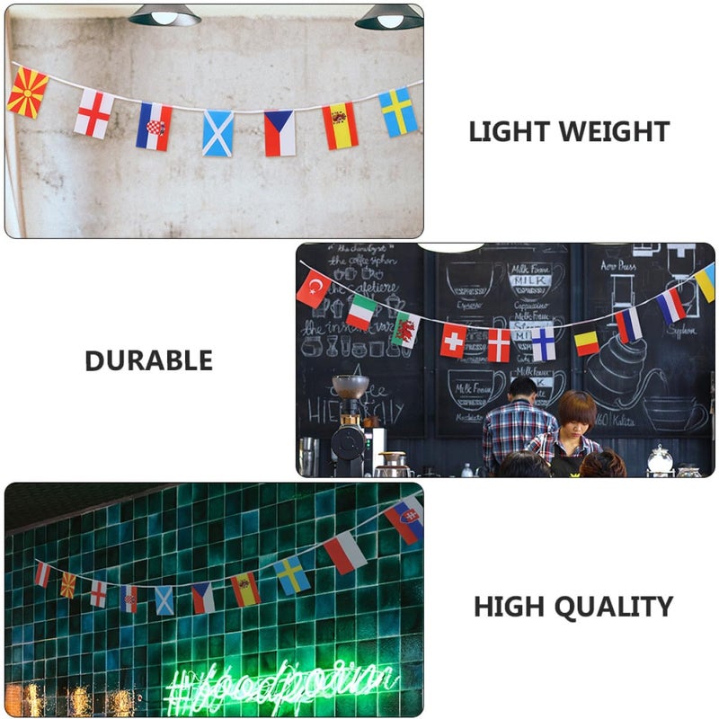 24pcs 20x28cm Football Cup String Flags World National Pennant Banner For Sports Party Decorations - Image 4