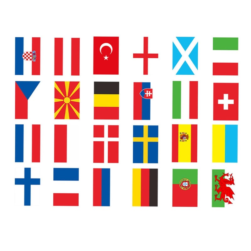 24pcs 20x28cm Football Cup String Flags World National Pennant Banner For Sports Party Decorations - Image 2