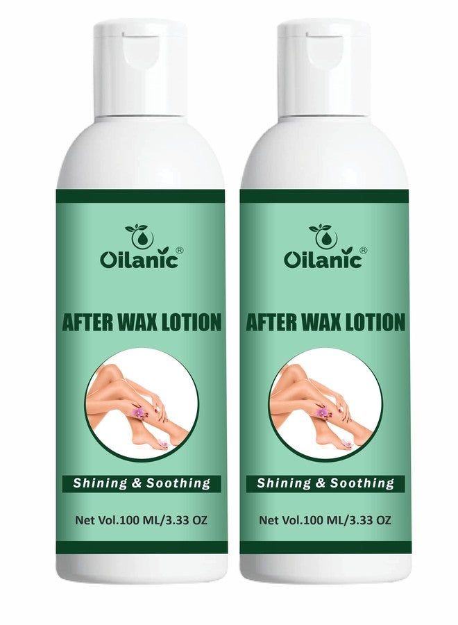 Oilanic After Waxing Lotion for Men and Women (Pack of 2, Each 100 ml)|Soothing and Nourishing Skin Care for Smooth and Soft Feel Helps Reduce Dryness Hydrates and Refreshes Non Greasy Formula| - Image 1