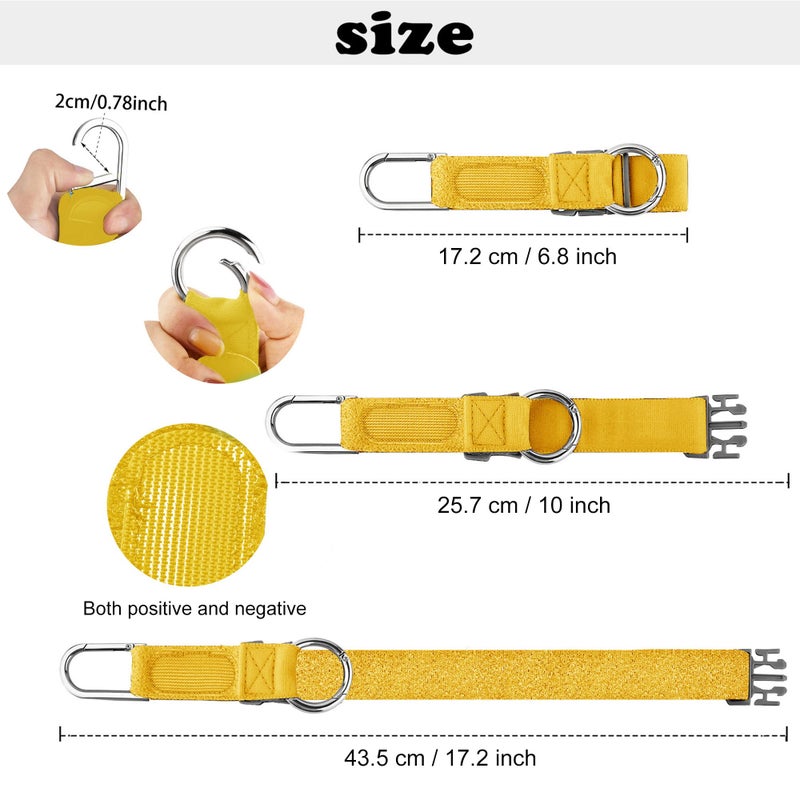 ZINZ ZINZ Elastic Jacket Gripper Travel Strap with D-Ring Hooks and Buckle, Suitcase Straps Belts Travel Accessories, Makes Your Hands Free,Yellow  - Image 2