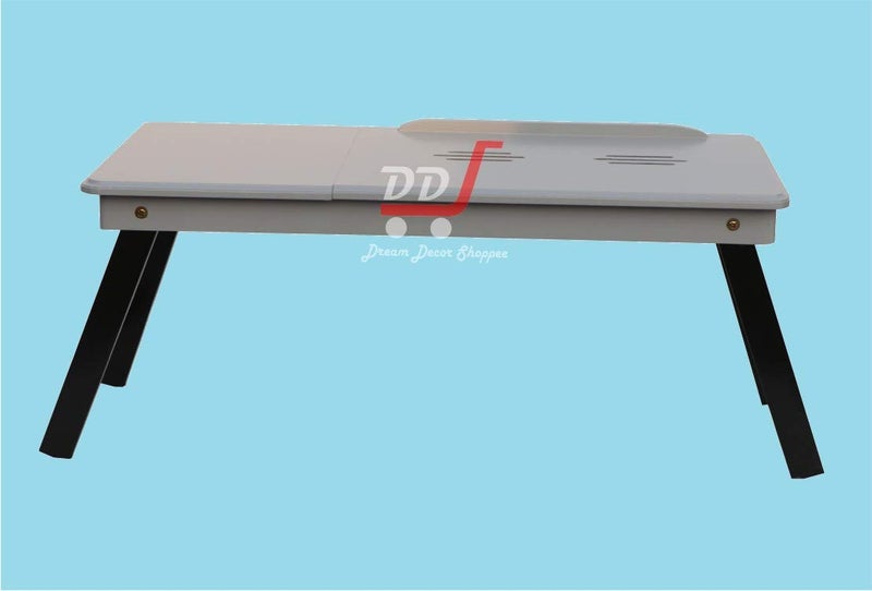 DDS Dream Decor Shoppee Portable Laptop Table Adjustable Height with 1 Drawer (Grey) - Image 2