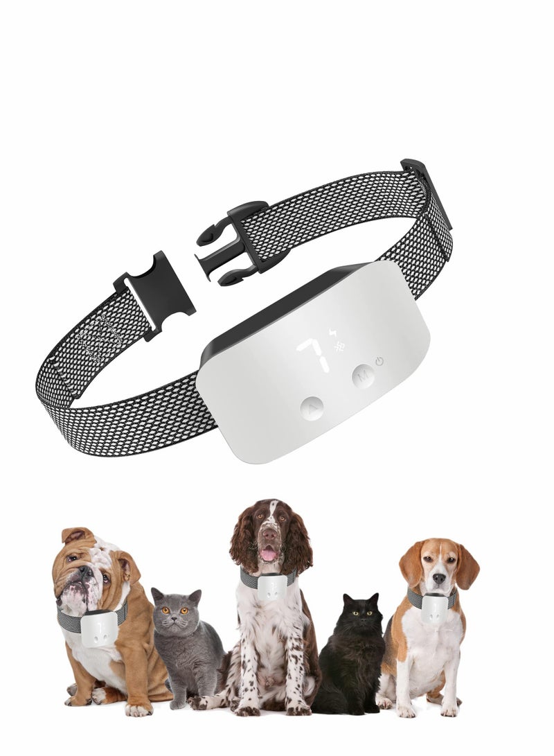 Anti Barking Training Dog Collar with Rechargeable Battery, 7 Sensitivity Levels, Adjustable Intensity - Stop Barking Now - Image 1