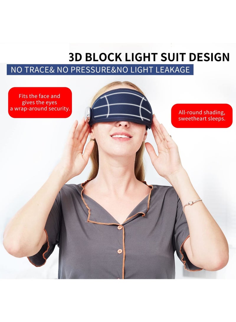 SYOSI Cordless Heated Eye Mask with Vibration – Warm and Cold Compress Eye Massager for Dry Eyes, Fatigue, Puffy Eyes, Blepharitis, Migraine Relief, 3D Contoured Sleep Mask for Improved Sleep – New Upgrade - Image 3