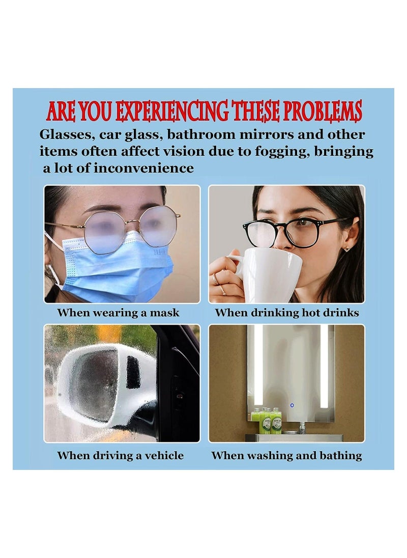 SYOSI - 100 Pack Anti Fog Wipes for Glasses, Individually Wrapped Lens Cleaner Wipes Pre-Moistened Lens & Screen Cleaning Wipes, Individual Wrapped Antifog for Eyeglass Cleaner - Image 1