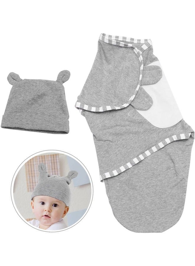 Arabest 2-Piece Newborn Baby's Swaddling and Hat Set  - Image 5