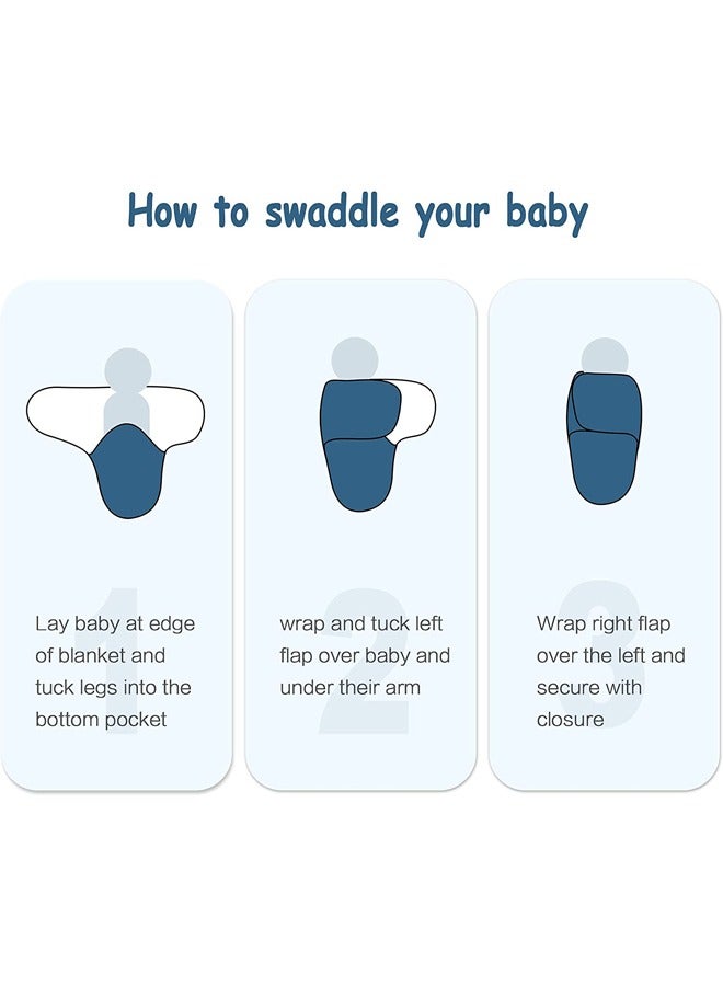 Arabest 2-Piece Newborn Baby's Swaddling and Hat Set  - Image 4