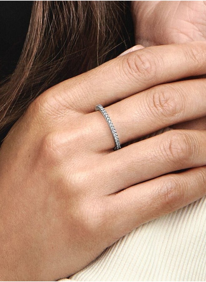Pandora Violet - Sparkling Band Ring - Image 1