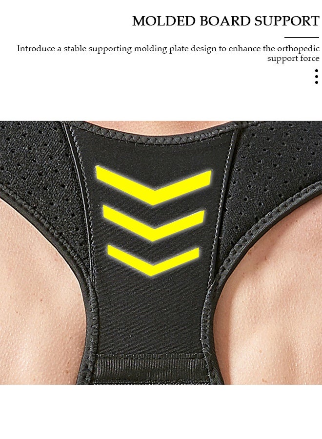 DUNISO مصحح الوضعية للنساء والرجال، دعامة الظهر قابلة للتعديل بالكامل ومريحة، تدعم مكواة فرد العمود الفقري والرقبة والترقوة والكتف، ويحسن الوضعية وتخفيف الألم - Image 5