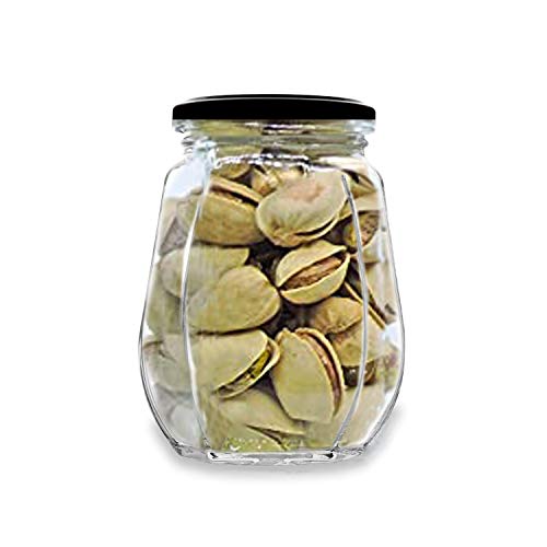 CROCO JAR Croco Crown Shape Glass Jars Container With Airtight Snug Seal and Rustproof Metal Lid, Spice & Honey Glass Jars (500Ml) (Transparent, 8) - Image 2