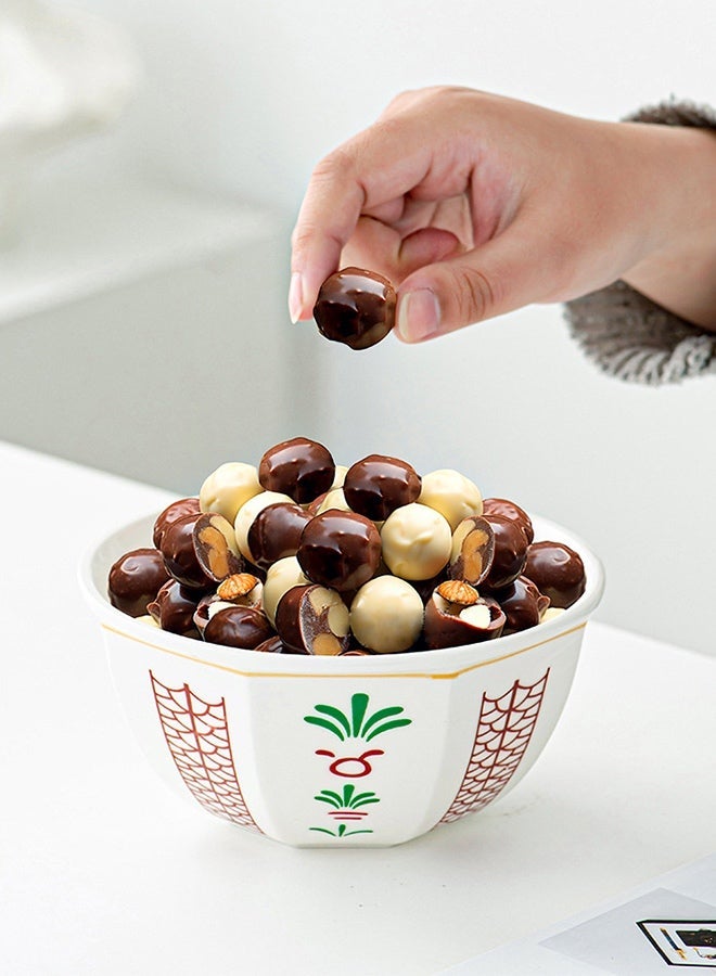 Warme 700ML Handmade Ceramic Dessert/Cereal Bowl Snack & Ice Cream Bowl, Wide Mouth Serving Bowl for Nuts, Fruit, Salad,Cereal,Pudding,Soup & Desserts,Reusable Tableware for Home, Hotel & Dining Table Décor, Dishwasher safe - Image 2