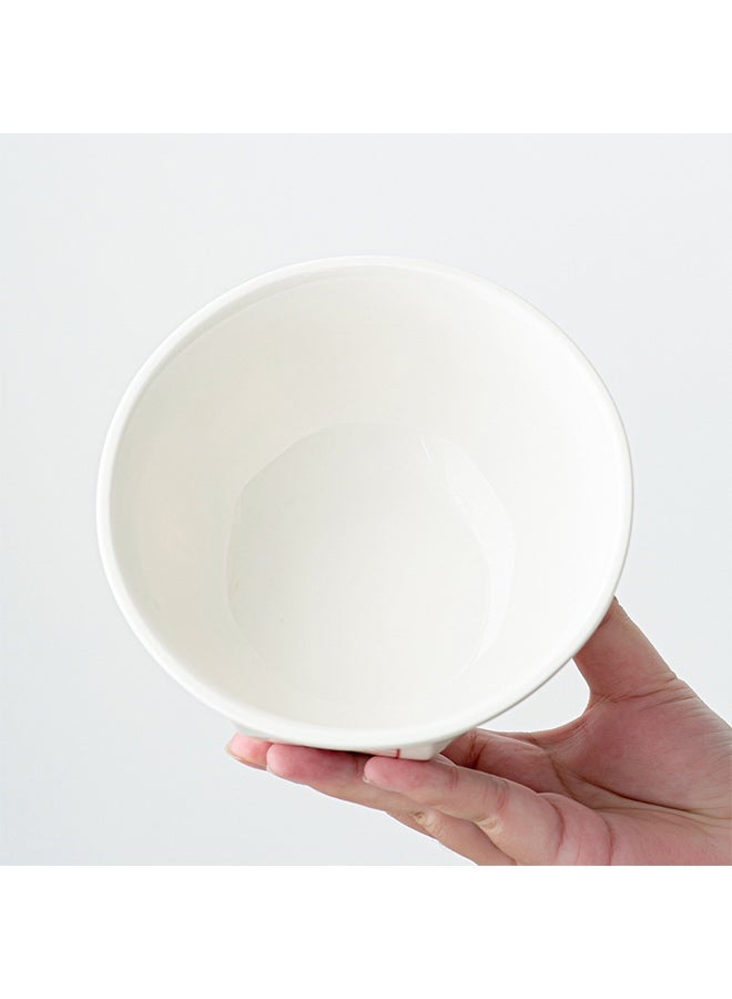 Warme 700ML Handmade Ceramic Dessert/Cereal Bowl Snack & Ice Cream Bowl, Wide Mouth Serving Bowl for Nuts, Fruit, Salad,Cereal,Pudding,Soup & Desserts,Reusable Tableware for Home, Hotel & Dining Table Décor, Dishwasher safe - Image 4