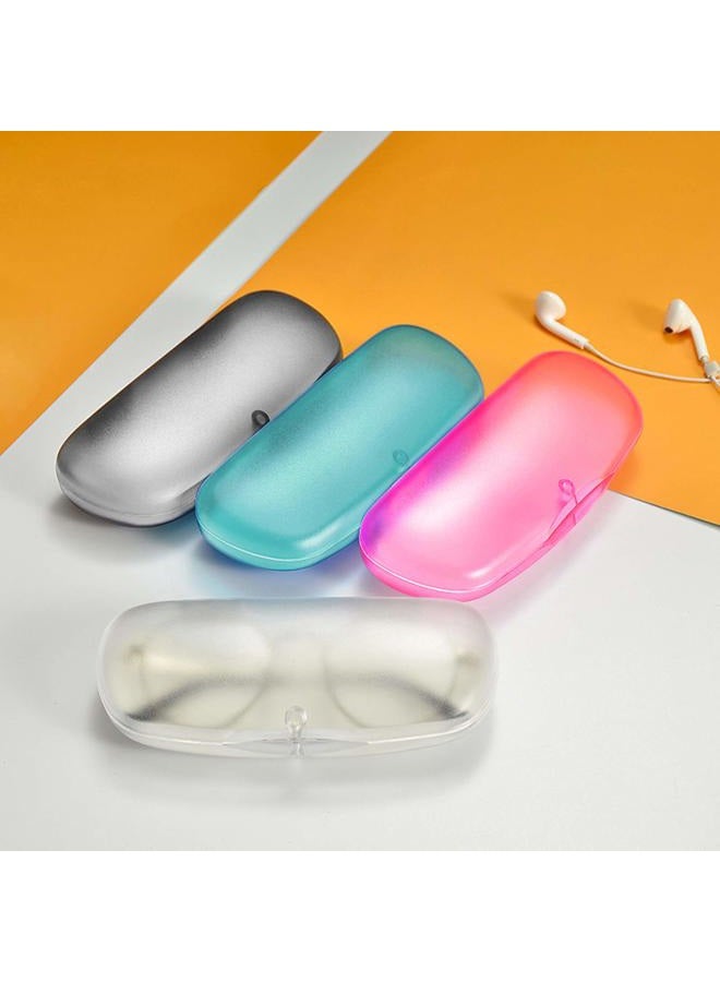 ZARSIO 3 Pieces Hard Shell Gl Cases Plastic Frosted Translucent Eyegl Case with Magnetic Closure (Blue+Pink+Gray) - Image 3