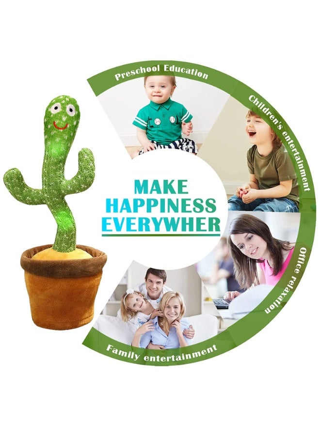 لعبة الصبار الراقص المتكلم المحشوة، لعبة الصبار الراقص، دمية قطيفة إلكترونية هدايا ليوم الطفل العالمي - Image 4