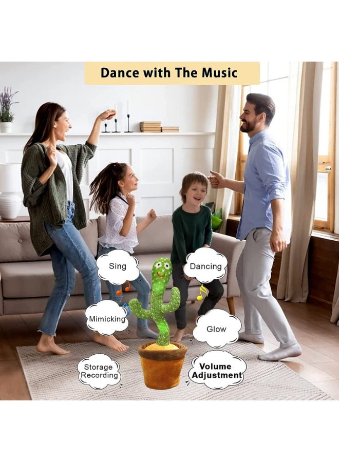 لعبة الصبار الراقص المتكلم المحشوة، لعبة الصبار الراقص، دمية قطيفة إلكترونية هدايا ليوم الطفل العالمي - Image 5