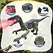 TALGIC Remote Control Velociraptor Dinosaur Toy with Spraying Roaring Swaying Head Wagging Tail Remote Control Dinosaur Interactive Robot Raptor Toy for Kids - Image 4