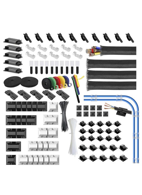 Cable Management Kit, Cable Organizer, 311 Pieces Office, Home Electronics Wire Management