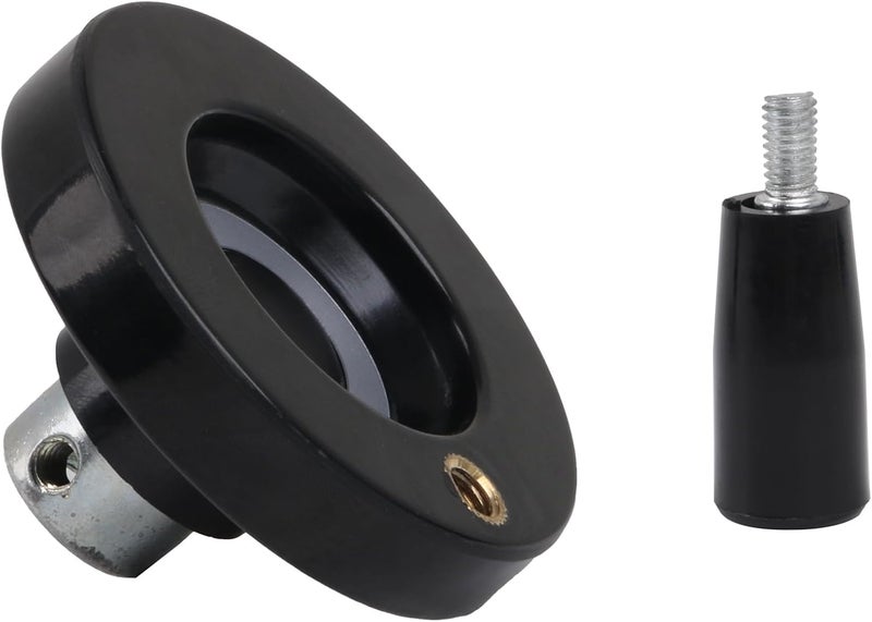 CNBTR 63mm Dia Revolving Handle Hand Wheel for Lathe Milling Machine Lead Screw Rod with Revolving Handle Grip - Image 2