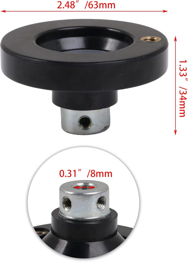 CNBTR 63mm Dia Revolving Handle Hand Wheel for Lathe Milling Machine Lead Screw Rod with Revolving Handle Grip - Image 4