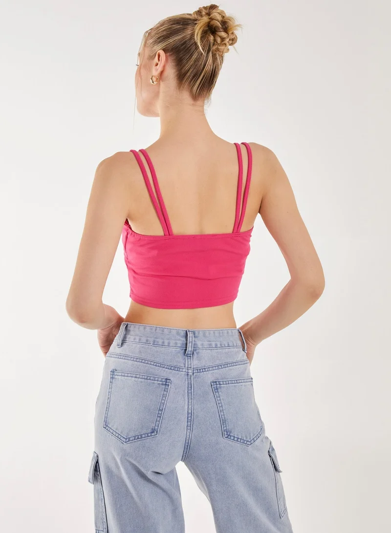 Pink Vanilla Double Strap Bralette