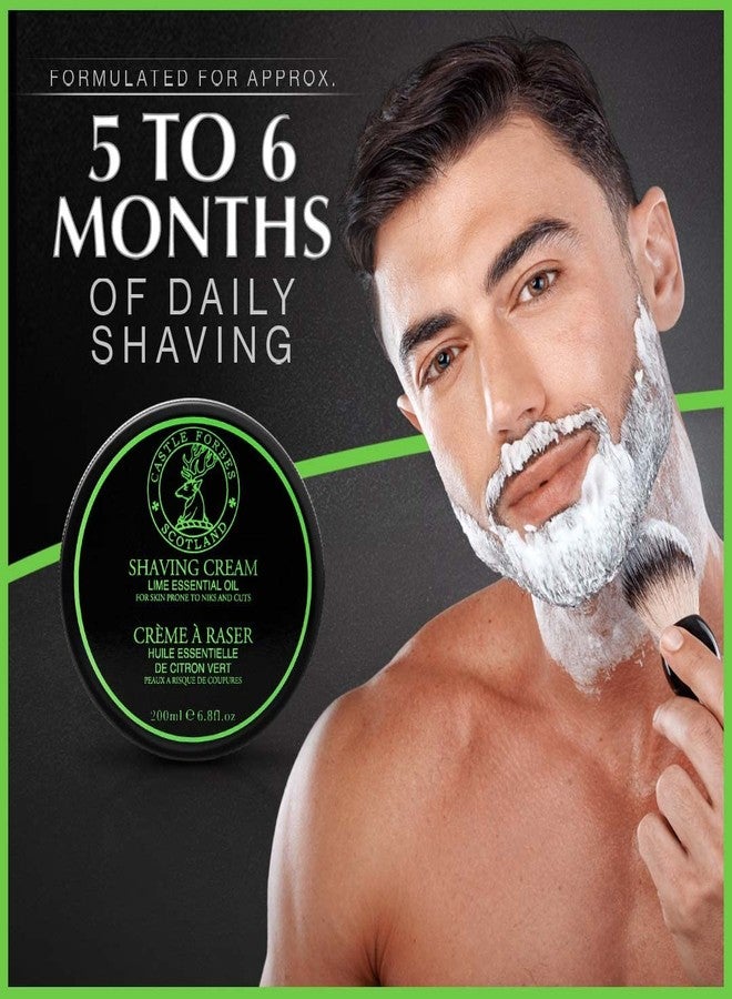 Castle Forbes Lime Oil Shaving Cream, 6.8 fl. oz. - Image 3