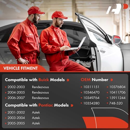 A-Premium Power Electric Window Regulator with Motor Compatible with Buick Rendezvous 2002-2007 Pontiac Aztek 2001-2005 Rear Left Driver Side - Image 2