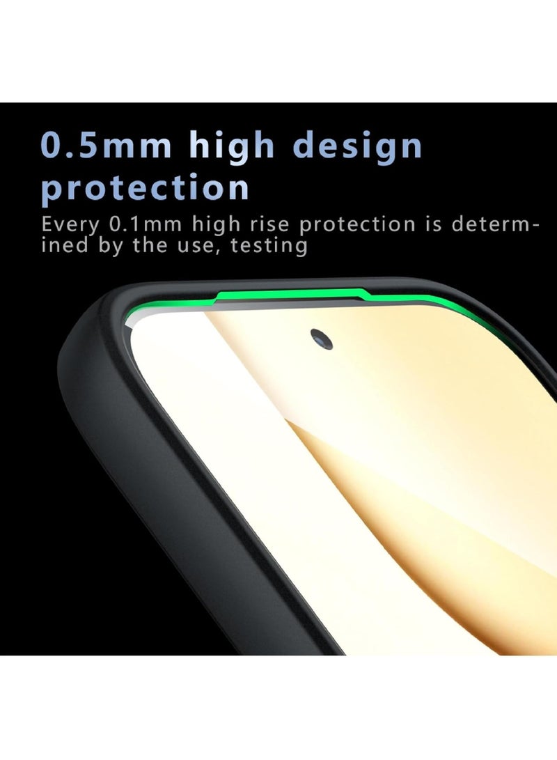 Adando Magnetic Protective Case Compatible with Honor 600 Lite, [Anti-Fingerprint and Anti-Scratch], Translucent Frosted Protective case with Honor 600 Lite (Black) - Image 5
