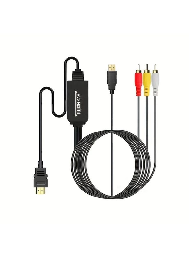 كابل RCA إلى HDTV أسود 6 قدم (1.8 متر) محول صوت وفيديو - Image 4