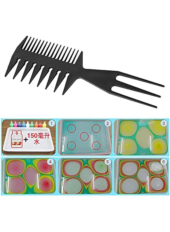 3 in 1 Art Tool Plastic Comb, Professional Paper Marbling Comb 3 Kinds of Comb Paper Marbling Art Tool - Image 3