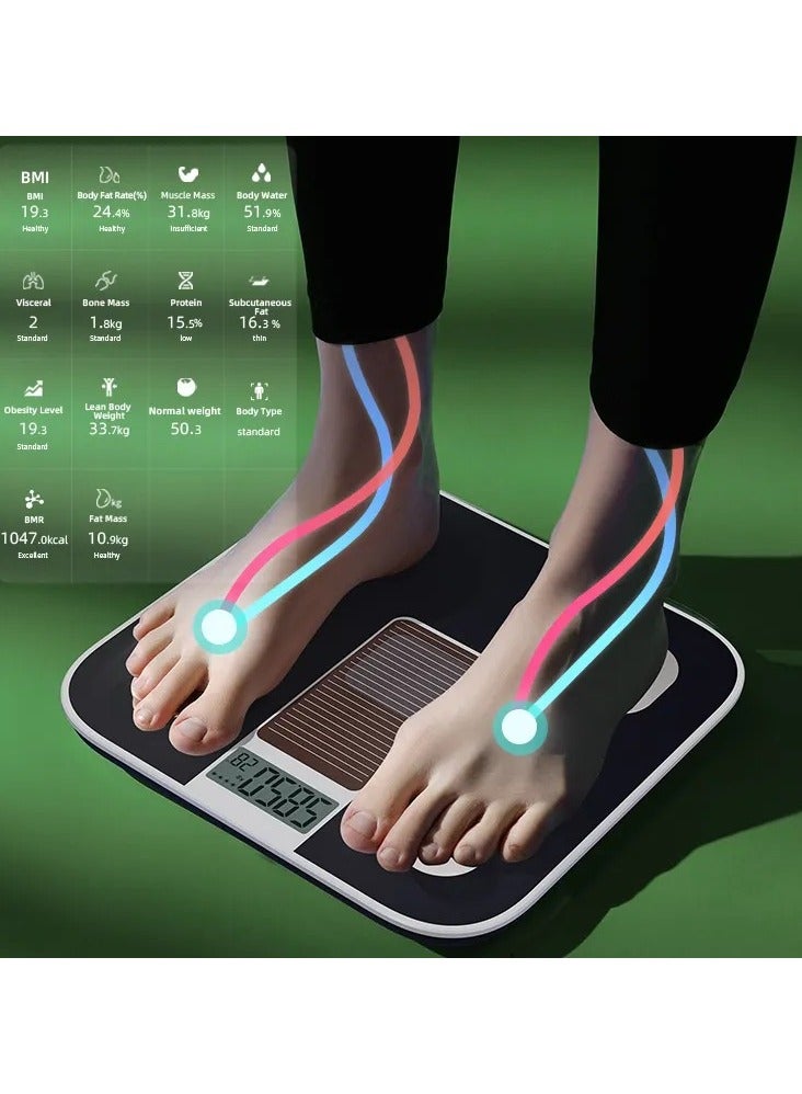 اي ستيب ميزان iStep بالطاقة الشمسية CF539 - جهاز ذكي لقياس دهون الجسم مع بلوتوث و14 وظيفة متقدمة - Image 2