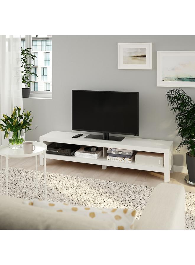 Zaboon Tv Bench, White, 160X35X36 Cm - Image 2