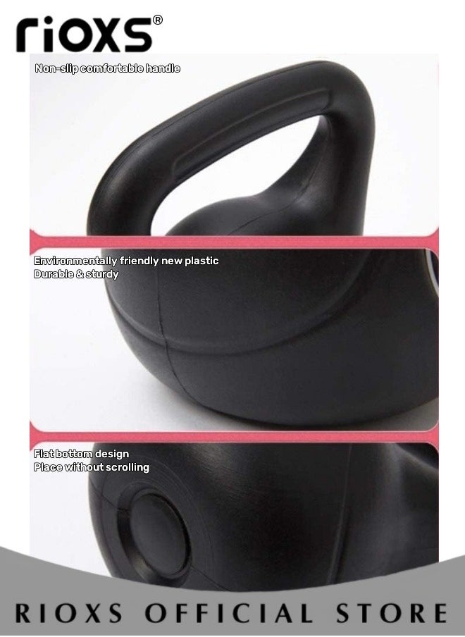 RIOXS 4 KG Kettlebell,Cast Iron Rubber Coated Kettle Bell,Strength Training Kettlebell, With Handle,Kettle Bell Weights For Weight Lifting Conditioning Strength Core Training Full Body Workout  - Image 4