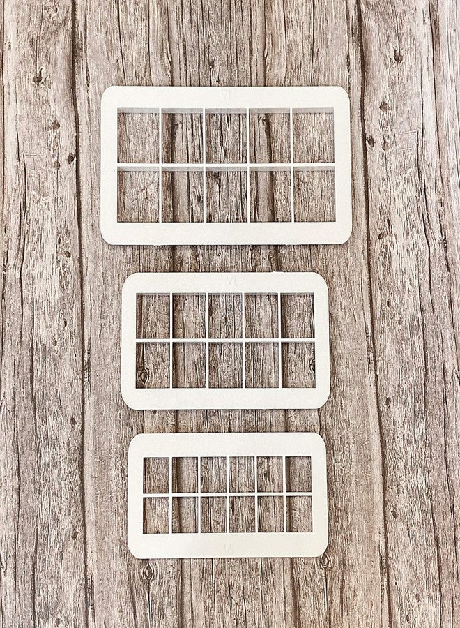 Rosojodg 3Pcs White Square Cookie Cutter Set, Geometric Multicutter Square Cake Fondant, Cookie Biscuit Cutters Cake Decorating,Cookie Cutters Baking Tools and Accessories(3 Size） - Image 5