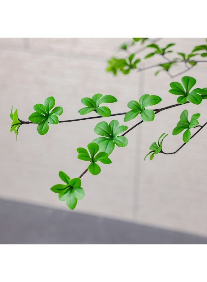 DANUBE HOME نبات إنكيانثوس الصناعي في وعاء 180 سم، شجرة مزيفة أنيقة وطويلة للديكورات المنزلية والمكتبية، أوراق ذات مظهر طبيعي وقاعدة وعاء متينة - أخضر - Image 2