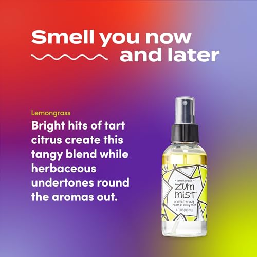 ZUM Indigo Wild Zum Mist Room & Body Spray - Aromatherapy Essential Oil Spray - Natural Body Mist & Room Spray - Lemongrass Scent - 4 fl oz - Image 3
