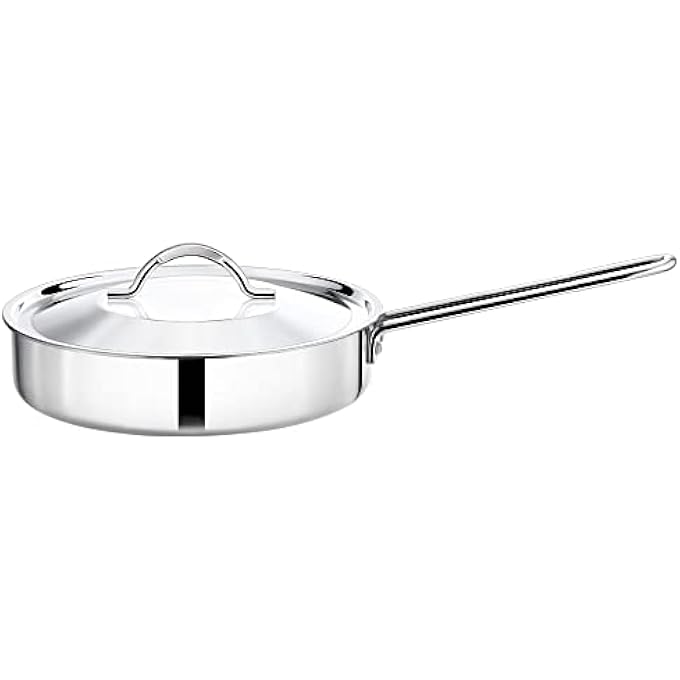 Premier 3Ply Clad Stainless Steel Classic Fry Pan With Lid Tpf24 Cm - Image 1