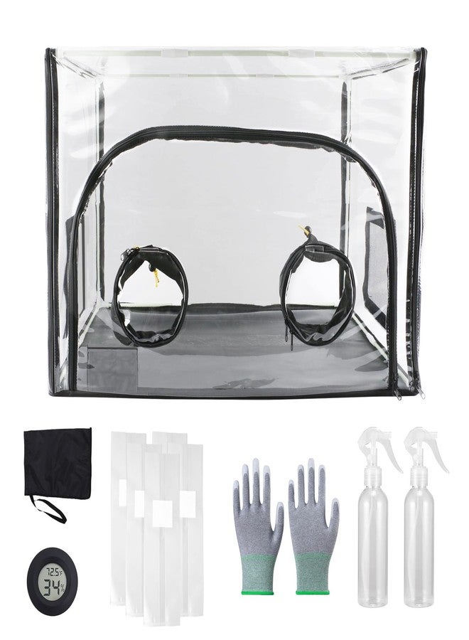 ACover Large Still Air Box Mushroom, Mushroom Grow Bag Kit Mycology Fume Hood Propagation Stations Grow Kit Monotub Kit Mushroom Planting Bag Tent for Spores Horticulture Supplies,31.5x 20.5x 20.5inch - Image 1