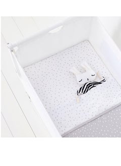 Snuz 3 Pieces Crib Bedding Set Infant And Baby, Perfect Crib Starter Bedding Bundle, 100% Cotton , 1X Blanket, 2X Crib Sheets , Fitted Sheet Size:44 X 80Cm (Max.), Blanket Size: 75 X 75Cm - Grey  - Image 2